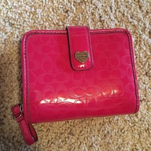 Pink Coach Wallet